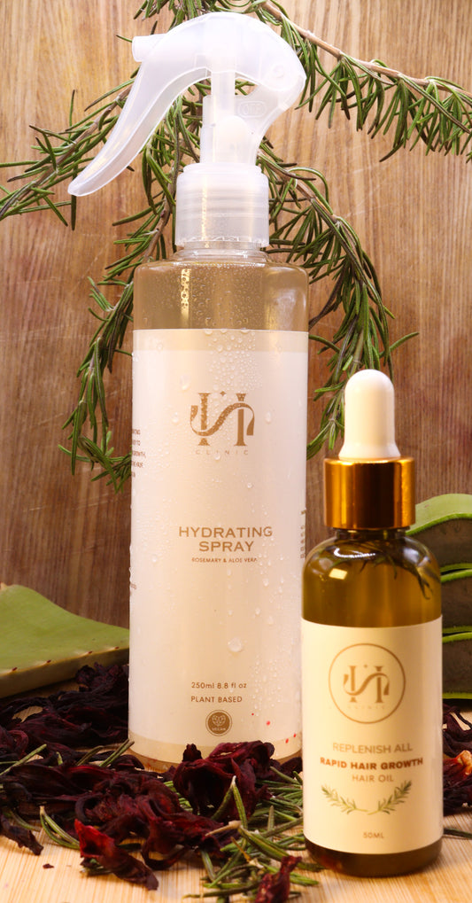 Replenish All hair growth oil & Hydrating spray set